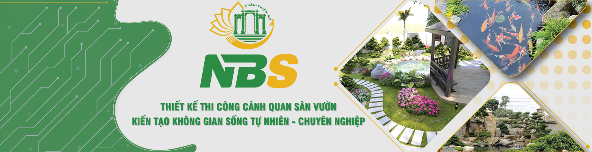 Banner thiet ke canh quan san vuon NBS